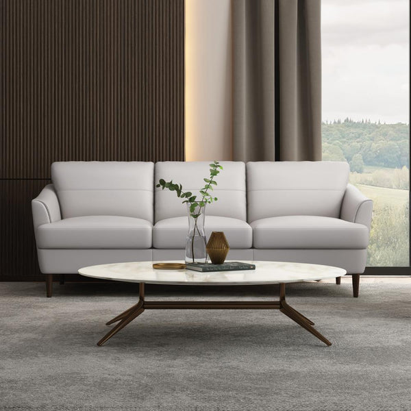 Acme Furniture Helena Stationary Leather Sofa 54575 IMAGE 1