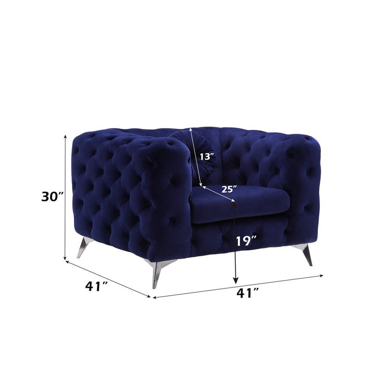 Acme Furniture Atronia Stationary Fabric Chair 54902 IMAGE 4