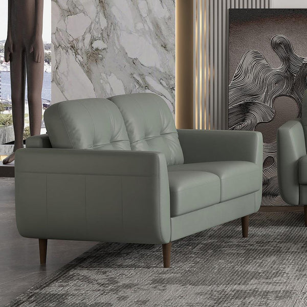 Acme Furniture Radwan Stationary Leather Loveseat 54961 IMAGE 1