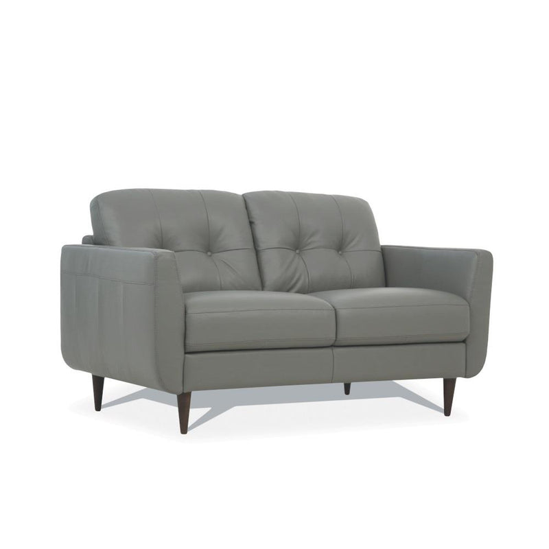 Acme Furniture Radwan Stationary Leather Loveseat 54961 IMAGE 2