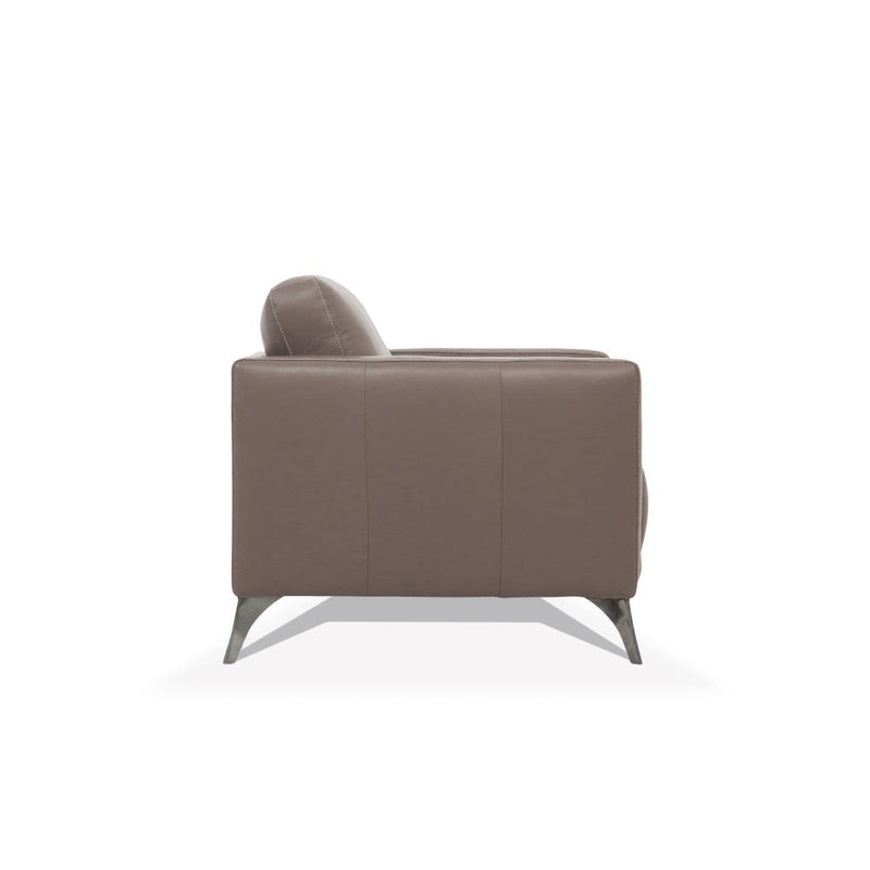 Acme Furniture Malaga Stationary Leather Loveseat 55001 IMAGE 4