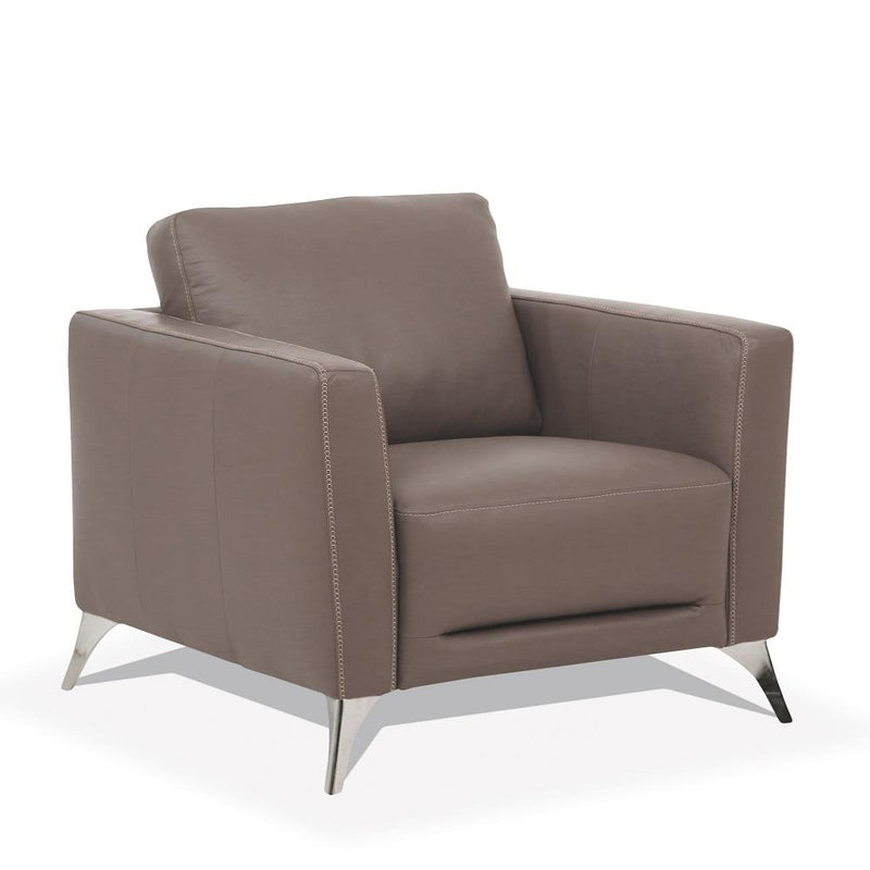 Acme Furniture Malaga Stationary Leather Chair 55002 IMAGE 2