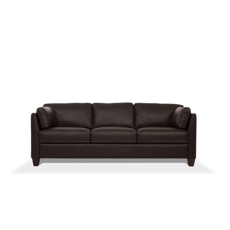 Acme Furniture Matias Stationary Leather Sofa 55010 IMAGE 3