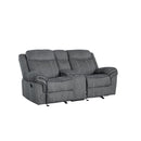 Acme Furniture Zubaida Reclining Fabric Loveseat 55026 IMAGE 2