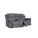 Acme Furniture Zubaida Reclining Fabric Loveseat 55026 IMAGE 3