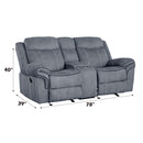 Acme Furniture Zubaida 55026 Motion Loveseat & Console with USB IMAGE 7