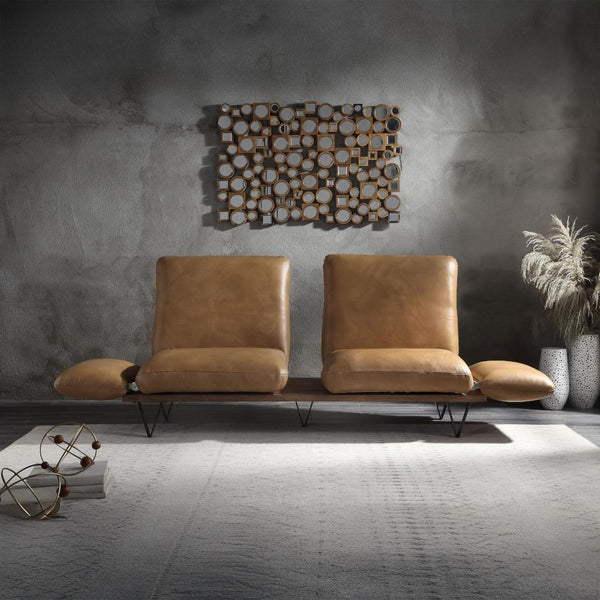 Acme Furniture Narech Stationary Leather Sofa 55065 IMAGE 1