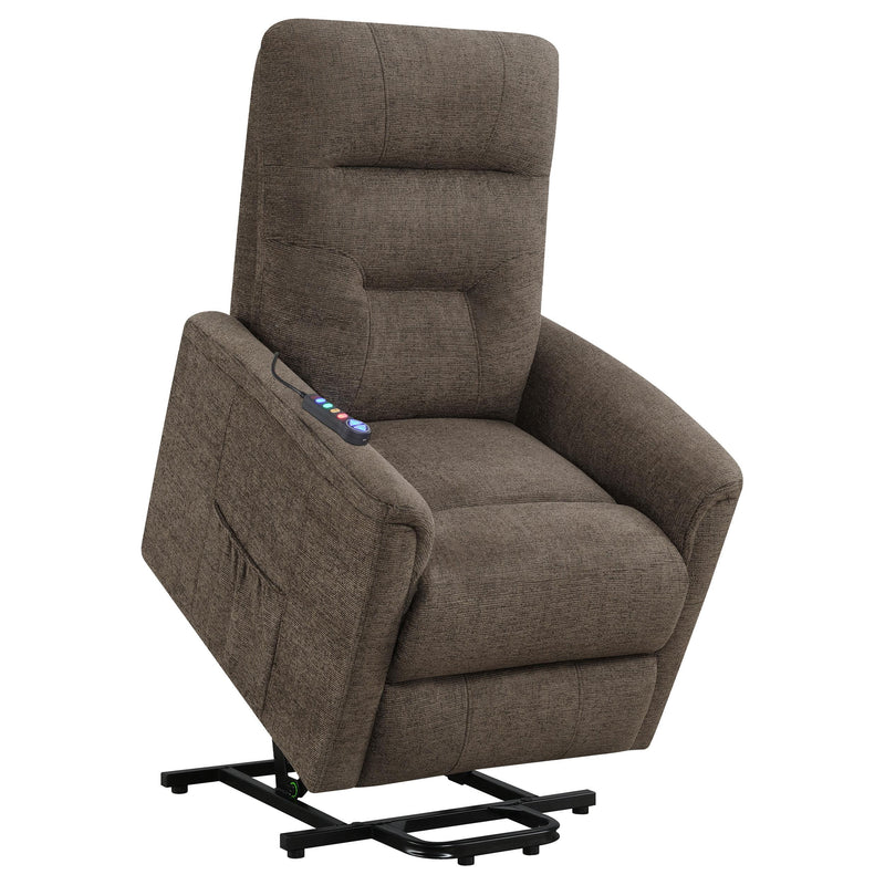 Coaster Furniture Fabric Lift Chair with Heat and Massage 609404P IMAGE 4