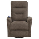 Coaster Furniture Fabric Lift Chair with Heat and Massage 609404P IMAGE 5