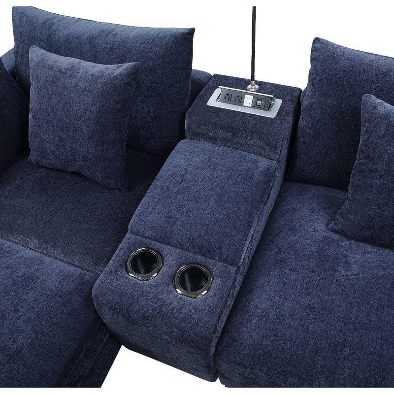 Acme Furniture Elika Fabric 3 pc Sectional 55205 IMAGE 5