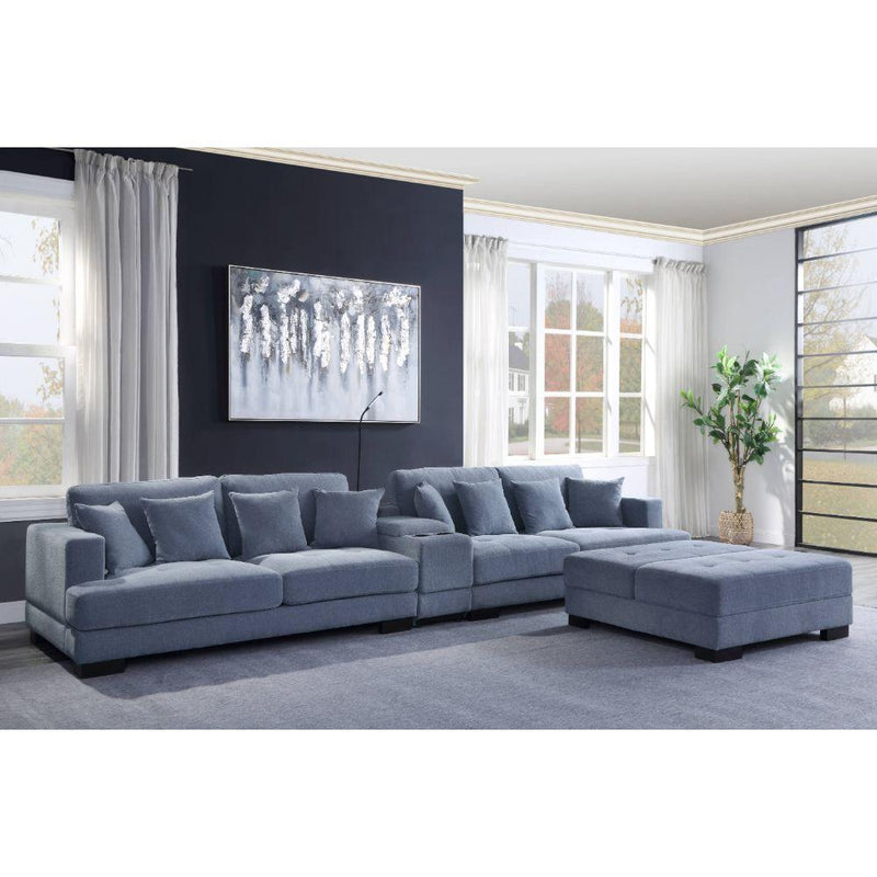 Acme Furniture Qiana Fabric 3 pc Sectional 55235 IMAGE 11