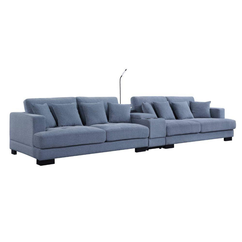 Acme Furniture Qiana Fabric 3 pc Sectional 55235 IMAGE 2