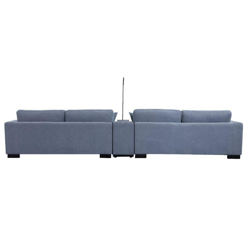 Acme Furniture Qiana Fabric 3 pc Sectional 55235 IMAGE 4