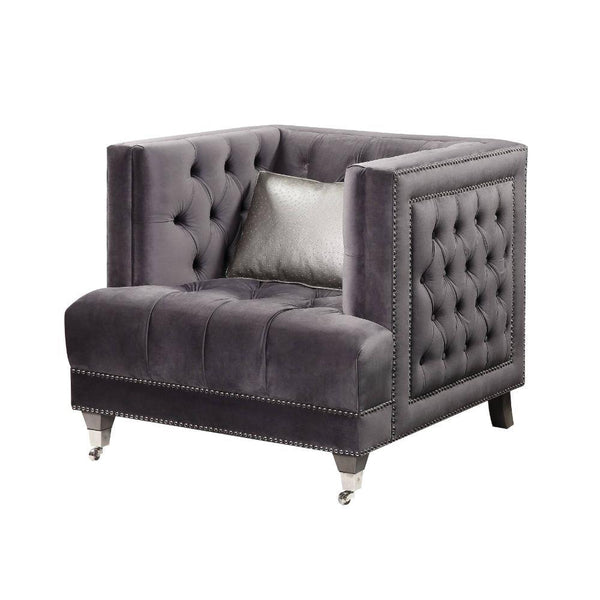 Acme Furniture Hegio Stationary Fabric Chair 55267 IMAGE 1