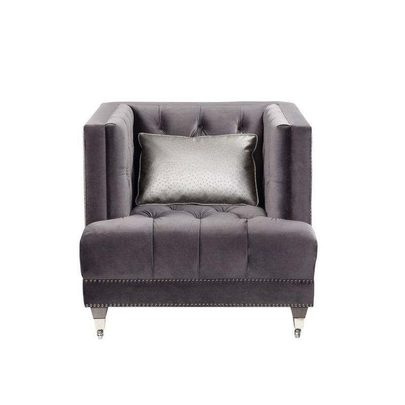 Acme Furniture Hegio Stationary Fabric Chair 55267 IMAGE 2