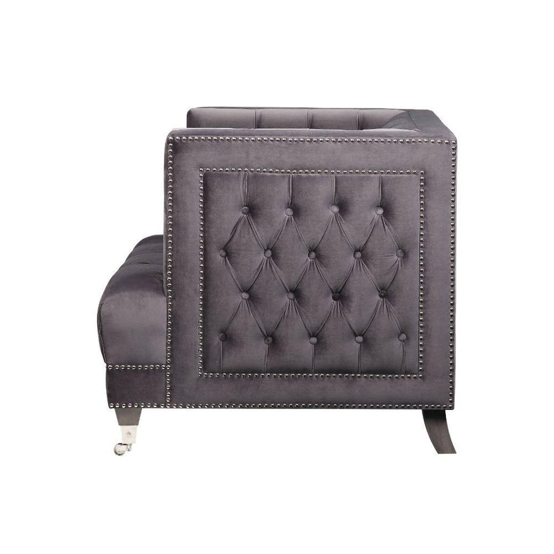 Acme Furniture Hegio Stationary Fabric Chair 55267 IMAGE 3