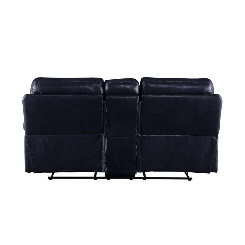 Acme Furniture Aashi Reclining Leather Match Loveseat 55371 IMAGE 5
