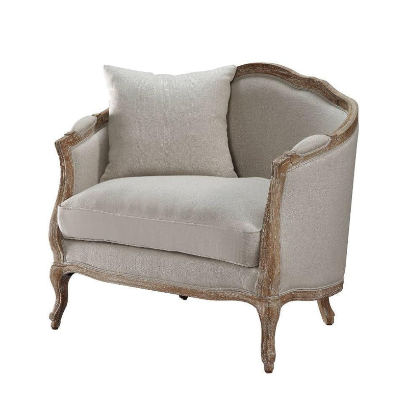 Acme Furniture Ruby Stationary Fabric Chair 55407 IMAGE 2