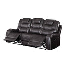 Acme Furniture Braylon Reclining Polyurethane Sofa 55410 IMAGE 5