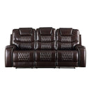 Acme Furniture Braylon Reclining Polyurethane Sofa 55415 IMAGE 2