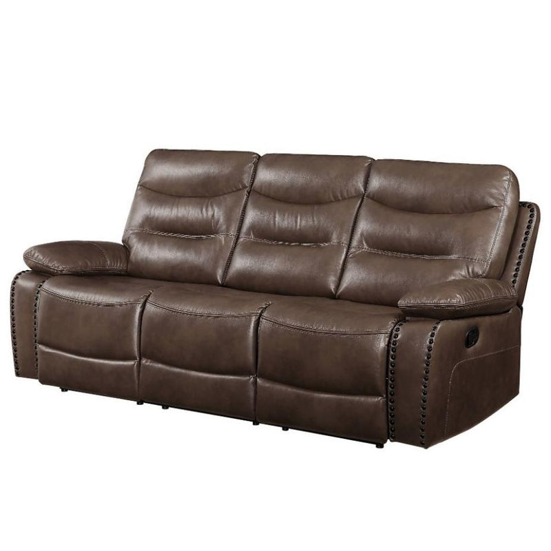 Acme Furniture Aashi Reclining Leather Match Sofa 55420 IMAGE 2