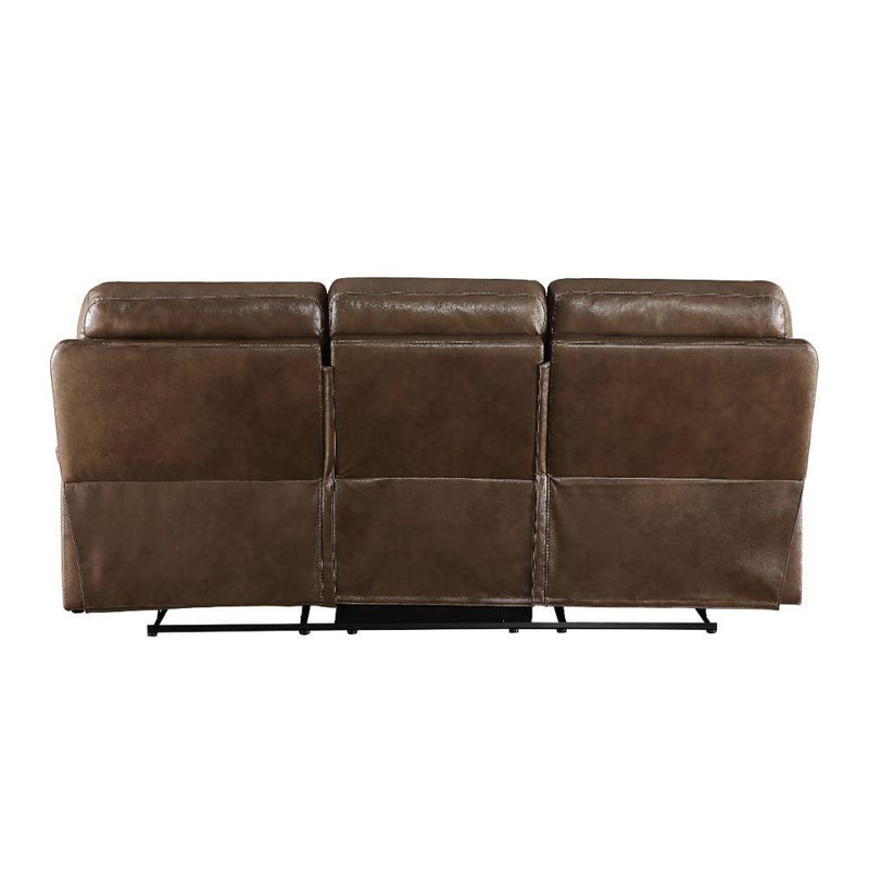 Acme Furniture Aashi Reclining Leather Match Sofa 55420 IMAGE 5