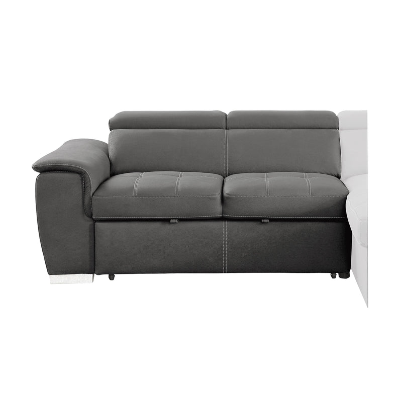 Homelegance Ferriday Stationary Fabric Sleeper Sectional 8228GY* IMAGE 6
