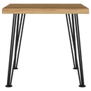 Coaster Furniture Zander 723497 Square Wood Top Coffee Table - Natural Brown IMAGE 3