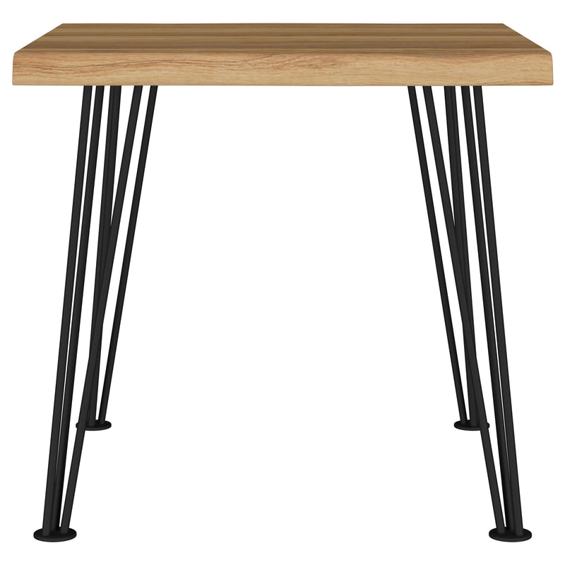 Coaster Furniture Zander 723497 Square Wood Top Coffee Table - Natural Brown IMAGE 3