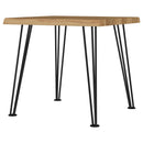 Coaster Furniture Zander 723497 Square Wood Top Coffee Table - Natural Brown IMAGE 4