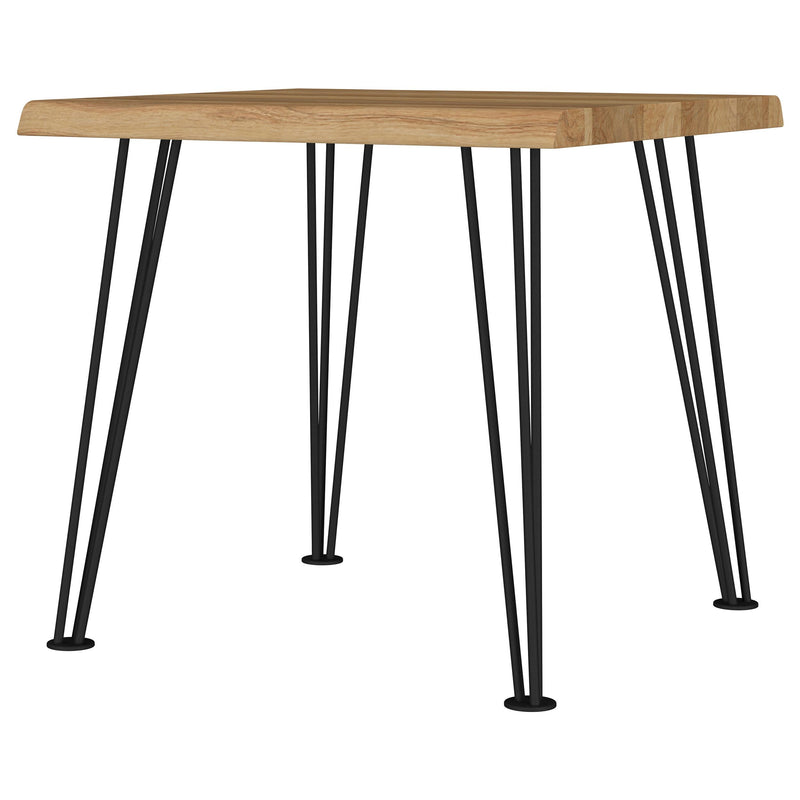 Coaster Furniture Zander 723497 Square Wood Top Coffee Table - Natural Brown IMAGE 4