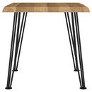 Coaster Furniture Zander 723497 Square Wood Top Coffee Table - Natural Brown IMAGE 5