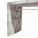 Diamond Sofa Icon Pub Height Dining Table with Faux Marble Top and Pedestal Base ICONBTMA IMAGE 10