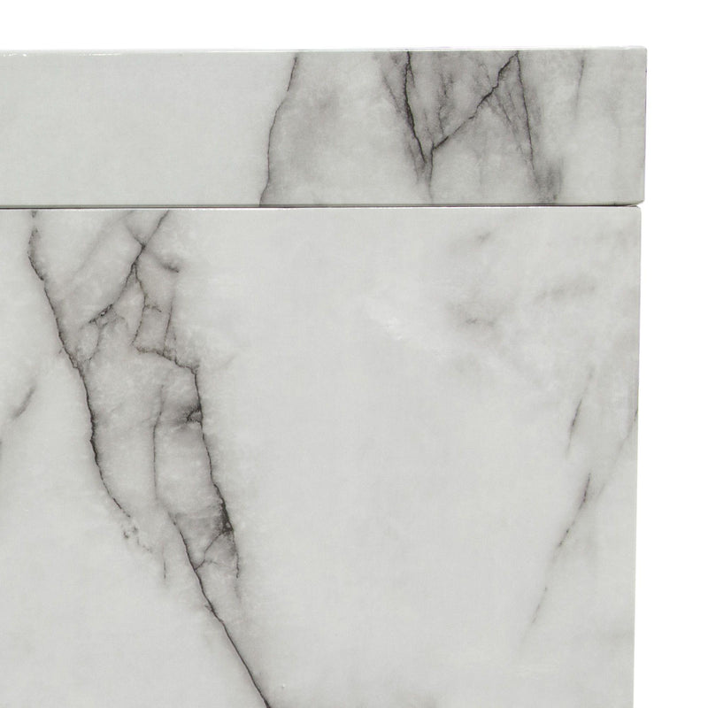 Diamond Sofa Icon Pub Height Dining Table with Faux Marble Top and Pedestal Base ICONBTMA IMAGE 14