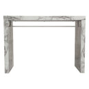 Diamond Sofa Icon Pub Height Dining Table with Faux Marble Top and Pedestal Base ICONBTMA IMAGE 2