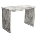 Diamond Sofa Icon Pub Height Dining Table with Faux Marble Top and Pedestal Base ICONBTMA IMAGE 6