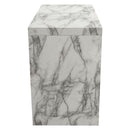 Diamond Sofa Icon Pub Height Dining Table with Faux Marble Top and Pedestal Base ICONBTMA IMAGE 7
