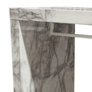 Diamond Sofa Icon Pub Height Dining Table with Faux Marble Top and Pedestal Base ICONBTMA IMAGE 9