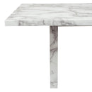 Diamond Sofa Icon Dining Table with Faux Marble Top and Pedestal Base ICONDTMA IMAGE 14