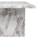 Diamond Sofa Icon Dining Table with Faux Marble Top and Pedestal Base ICONDTMA IMAGE 16