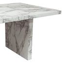 Diamond Sofa Icon Dining Table with Faux Marble Top and Pedestal Base ICONDTMA IMAGE 9