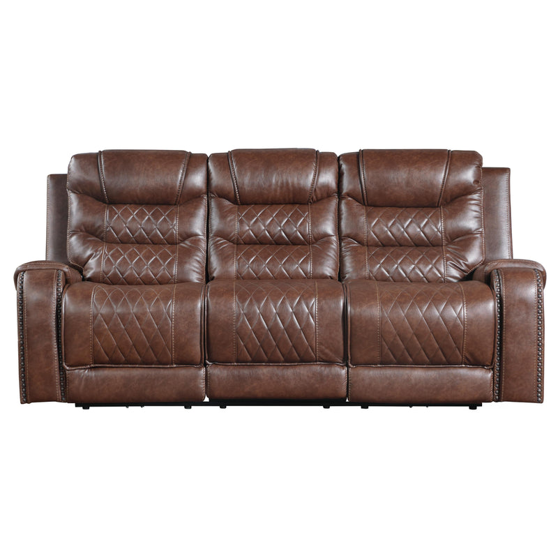 Homelegance Putnam Power Reclining Fabric Sofa 9405BR-3PW IMAGE 1