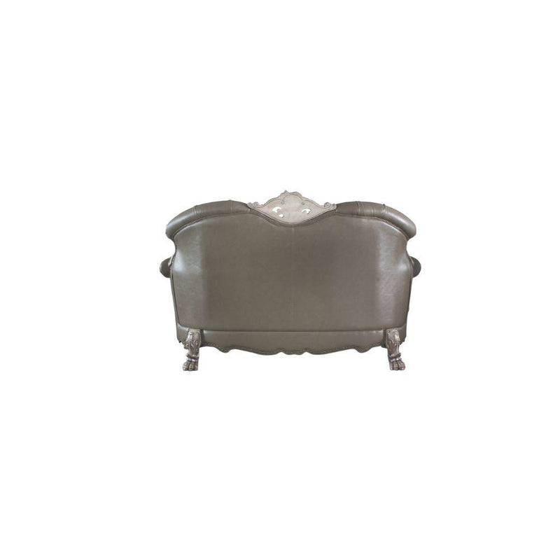 Acme Furniture Dresden Stationary Polyurethane Loveseat 58176 IMAGE 4