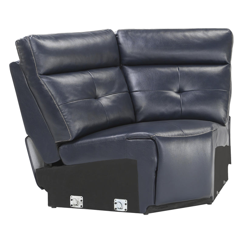 Homelegance Avenue Reclining Leather Match 6 pc Sectional 9469NVB*6LCRR IMAGE 10