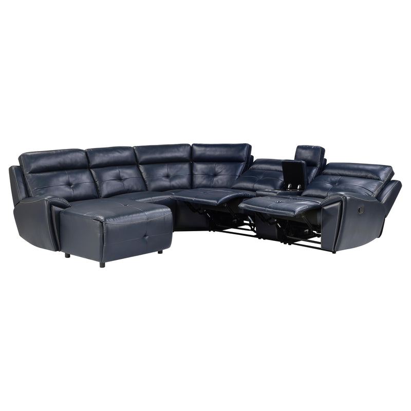 Homelegance Avenue Reclining 6 pc Sectional 9469NVB*6LCRR IMAGE 2