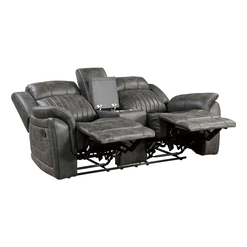 Homelegance Centeroak Reclining Fabric Loveseat 9479BRG-2 IMAGE 3