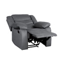 Homelegance Discus Glider Fabric Recliner 9526GY-1 IMAGE 4