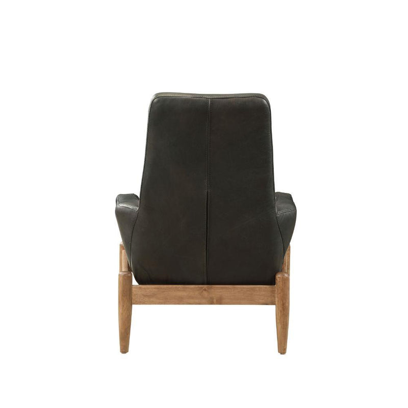 Acme Furniture Dolphin Stationary Leather Accent Chair 59533 IMAGE 5