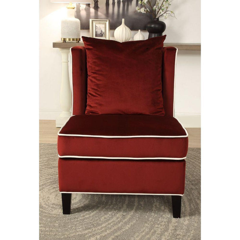 Acme Furniture Ozella Stationary Fabric Accent Chair 59572 IMAGE 2
