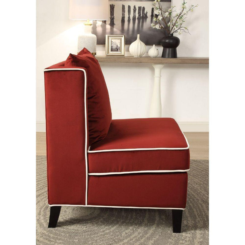 Acme Furniture Ozella Stationary Fabric Accent Chair 59572 IMAGE 4